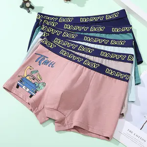 YCH Dos Meninos cueca boxer shorts de algodão das crianças das crianças finas respirável quatro cantos sem peido