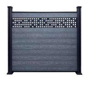 الصين WPC سهلة التركيب حديقة في الهواء الطلق المواد المركبة الخشب المبارزة الزخرفية WPC الخصوصية لوحات سياج المصنع - Product Image 6