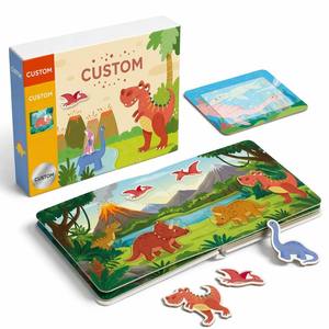 Giochi Educativi con Adesivi Riutilizzabili sul Mondo dei Dinosauri per l'Apprendimento Precoce - Product Image 1