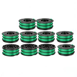 10PCS Set DF-080 <b>String</b> Trimmer line Spool Replacement for <b>Black</b> & Decker GH1100 GH1000 GH2000 30ft 0.080" Dual Auto-Feed Spool - Product Image 1