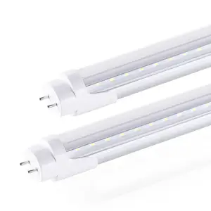 Alto brillo 4 pies precio de fábrica T8 tubo de luz LED vida útil G13 tipo B DLC 10W 12W 15W 18W 24W tubos de repuesto fluorescentes