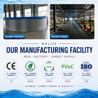 Réservoir d'eau en acier galvanisé de qualité export WOLIZE, panneau ondulé 100G, revêtement PVC zinc aviation, pour aquaculture, irrigation, lutte contre l'incendie, certifié CE
