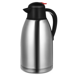 2L Thermal Coffee Jug Stainless <b>Steel</b> Vacuum Insulated Carafe Portable Pitcher Lid Coffee Creamer Container Insulated <b>Bottle</b> - Product Image 4