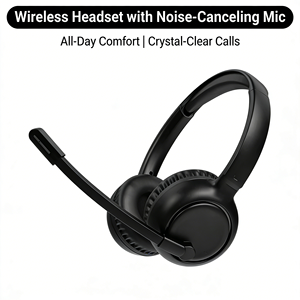 Auriculares Inalámbricos Over-Ear, Audífonos BT 5.5, Micrófono Integrado, Carga Tipo-C, 10 Horas <span class=keywords><strong>de</strong></span> Reproducción, para Oficina, Centro <span class=keywords><strong>de</strong></span> Llamadas y Uso Diario - Product Image 5