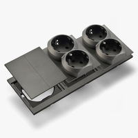Interruptores y Enchufes de Pared WESA Ultrafinos con Botón Pulsador de 1/2/3 Vías, Enchufe Europeo de 1/2 Vía, Combinación Libre, Diseño Moderno de Lujo