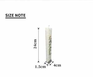 Grosir buatan tangan tahan lama 2 sumbu multiwarna kepingan salju gratibel lilin warna es havdalam aktivitas - Product Image 5