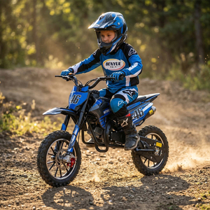 <span class=keywords><strong>Moto</strong></span> tout-terrain 49cc 2 temps à essence, bleu et noir, pour enfants et jeunes, idéale pour la course en extérieur - Vente chaude - Product Image 3