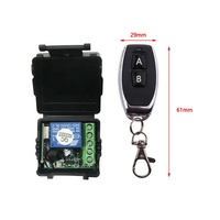 Mini récepteur DC 12V 1CH Module de relais récepteur universel Ouverture de porte de garage sans fil 433 MHz RF Interrupteurs de télécommande