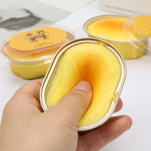 Kawaii <b>Mini</b> <b>Boxed</b> Semi-mature Cheese <b>Cake</b> Shape Squishy Slow Rising Stress Toys Hot Selling Soft PU Realistic Bread Squeeze Toys - Product Image 5
