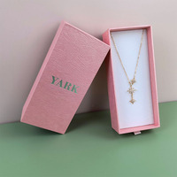 Boîte cadeau de bijoux de mode pour femmes personnalisée, boutique de vente au détail, pendentif géométrique, bracelet, collier, boucles d'oreilles, emballage