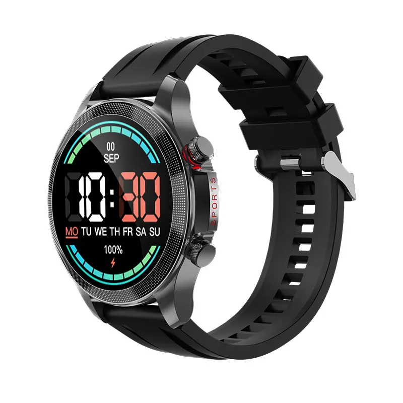 Jam tangan pintar ZW26 Bt, arloji cerdas Android mendukung panggilan telepon dengan tampilan Oled Sensor suhu