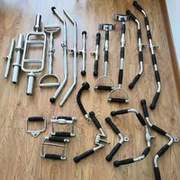 FDFIT vente en gros, accessoire de Machine à câble de presse triceps, barre de traction droite, accessoires d'entraînement d'haltérophilie