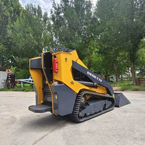 1톤 데레트 XC1100 미니 스키드 스티어 로더 건설 로더 기계 토공 기계 쿠보타 엔진 트랙 미니 로더 - Product Image 3