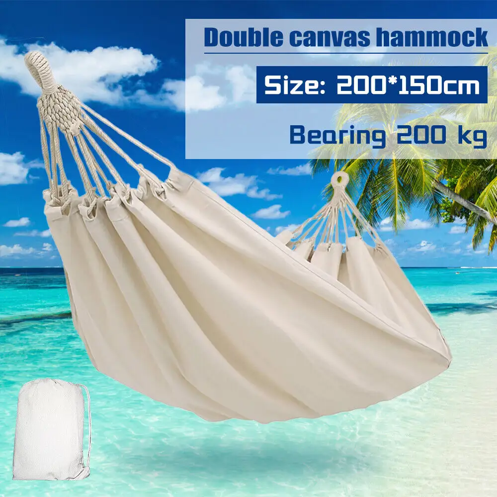 Vente chaude Nylon Parachute Double Hamac Portable Camping En Plein Air Hamac avec Sangles De Hamac et Mousquetons En Aluminium