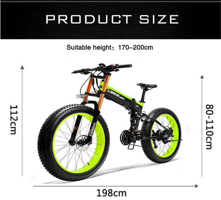 Kraftfull 1000W motor Elcykel MTB