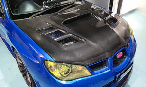 ราคาขายส่งจากโรงงาน ชุดแต่งคาร์บอนไฟเบอร์ 3k Twill สำหรับ SUBARU Impreza WRX STI 9 Gen VF Type ฝากระโปรงพร้อมช่องดักลม - Product Image 2