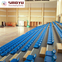Asientos de Grada para Exteriores, Respaldo Bajo-Medio, Aluminio/Acero, HDPE Resistente a los Rayos UV, Ligeros, Resistentes a Impactos, Ecológicos