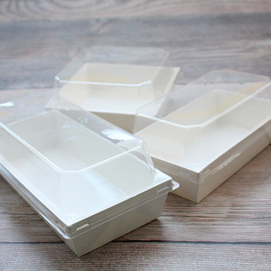 เบ็คแฮมกล่องบรรจุเนื้อหมูเส้นใยสี่เหลี่ยมม้วนพลาสติกคลุมด้านนอกกล่องอาหารขนมปังเค้กลายจุดตะวันตก - Product Image 1