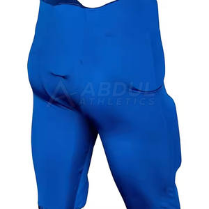 Pantalon de football américain durable Pantalon d'entraînement rembourré à taille élastique pour hommes Vêtements de sport confortables - Product Image 2