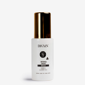Divain Siero Notte al Retinolo con Vitamina C, E e Acido Ialuronico per una Pelle Super Luminosa - Product Image 1