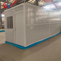 Maison conteneur pliable de 20 pieds pour hôtel, maison conteneur préfabriquée pliable sur mesure