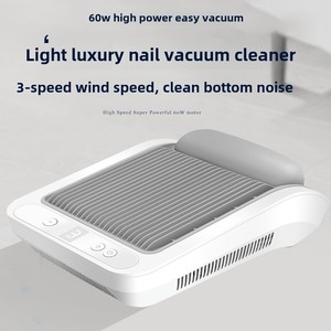 Aspirateur de poussière pour ongles de bureau 60W en plastique ABS, haute puissance, avec repose-main, outil de manucure et d'aspiration pour la beauté - Product Image 2