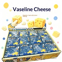 Bâton de beurre de Vaseline souple anti-stress en silicone, forme de fromage, emballé individuellement, pour 14 ans et plus, idéal pour la décompression et la relaxation