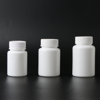 Bouteilles de bocaux en capsules HDPE à large ouverture de qualité alimentaire 15ml 20ml 30ml 50ml 80ml 100ml 150ml Tablettes de médicaments Bouteilles d'emballage de pilules