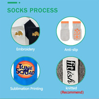 Chaussettes de cheville Crew de concepteur personnalisé de haute qualité Logo Grip lettres brodées saison d'automne Position inférieure quantité minimale de commande 10 paires