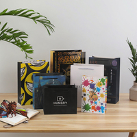 Logo kustom tas kertas Tote mewah tas hadiah belanja untuk perhiasan ritel pakaian bisnis