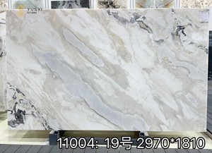 Yushi tự nhiên Backlit phiến đá cẩm thạch tường Bảng điều khiển đánh bóng dover Trắng phiến đá cẩm thạch với tĩnh mạch màu xám - Product Image 5