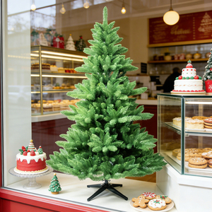 Sapins de Noël en <span class=keywords><strong>sapin</strong></span> de qualité supérieure, sensation naturelle, 90 cm, 120 cm, 150 cm, 180 cm, 210 cm, 240 cm, avec support métallique - Product Image 5