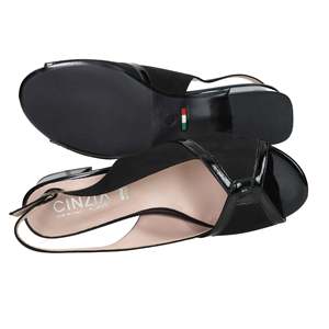 Sandalo con Tacco Cinzia Soft da Donna Nero DM2554 - Product Image 5