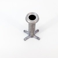 Colonne de guidage LED à 4 broches en PC transparent moulé sous pression CNC, avec 4 pieds pour montage sur circuit imprimé traversant