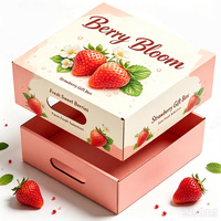 Boîte cadeau personnalisée pour fruits, boîte d'emballage en carton alimentaire avec poignée, carton cadeau de rangement haut de gamme pour la vente au détail et les cadeaux