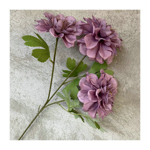 Flores Artificiales Yiyi, Peonía India, 30cm-100cm, Tela de Seda, Decoración de Bodas, Estilo Ramas - Product Image 5