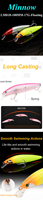 Lutac OEM Minnow 100MM/17G/Longue coulée/crochet d'origine 3D haute Simulation yeux revêtement Anti-choc longue coulée Action de natation