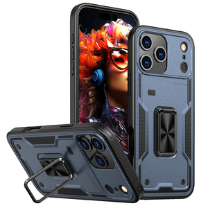 2025 porte-anneau d'armure robuste béquille housse de téléphone pour <span class=keywords><strong>iPhone</strong></span> 17 Pro Max étuis antichoc - Product Image 6