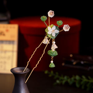 <span class=keywords><strong>Super</strong></span> Fée Style Ancien Han Vêtements Coiffe Joker Lotus Cheveux Épingle Tang Style Song Lily Valley Fourche <span class=keywords><strong>U</strong></span> Cheveux Accessoires - Product Image 6