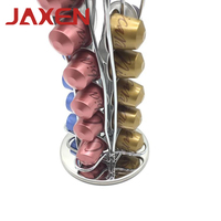 Support de rangement rotatif à 360 degrés en acier inoxydable pour capsules de café de cuisine, support pour dosettes de café