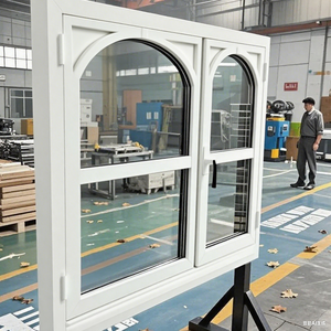 2025 Portes en bois Fabricant Customerise Nouveau Design populaire Forme différente Double & Triple vitrage Fenêtres en bois Maison à battants - Product Image 3