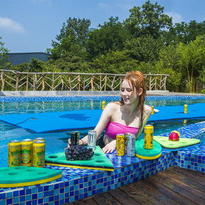 Alfombra Flotante para Piscina de Alta Flotabilidad, Color Verde Limón Brillante, 15'x6', Alfombra Flotante de 15x6 pies para Caminar sobre el Agua - Product Image 4
