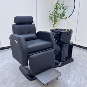 Multifunctional Shampoo Chair With Ceramic Basin Spa Water Circulation Hair Washing <b>Bed</b> For Hair Salon - Product Image 3