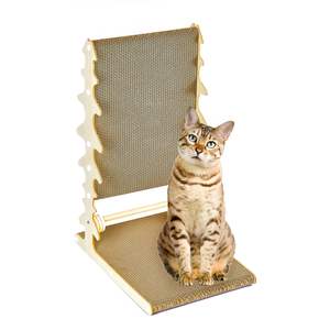 JQ Artistic Wave Shape <span class=keywords><strong>Cat</strong></span> Scratching Board Pad Post Kratzbaum para estética moderna de mascotas - Product Image 1