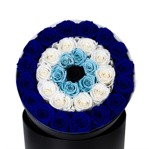 Festa della mamma regalo Runner naturale vera eterna rosa blu fiore rosa occhi malvagi fiori conservati - Product Image 6