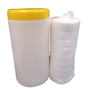50g/m² 80ct perforierte Spunlace-Vlies-Trocken reinigungs tücher Roll-In-Kanister für Feucht tücher