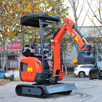 Mini-excavatrice sur chenilles de 2 tonnes avec certification CE pour la construction agricole