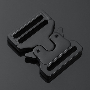 Flat Tactical Metal Side Release Buckles Black Durable For Bags Belts Backpacks Adjustable <b>Webbing</b> Quick Release - Product Image 3