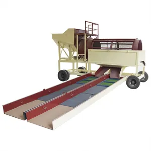 Mining Placer Alluvial Gold Separation Machine Mobile Trommel Gold Washing Plant