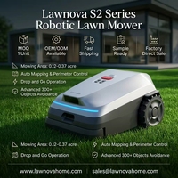 Tondeuse robotisée Lawnova sans fil, tondeuse électrique intelligente IA, tondeuse robotisée à braquage zéro pour jardin domestique
